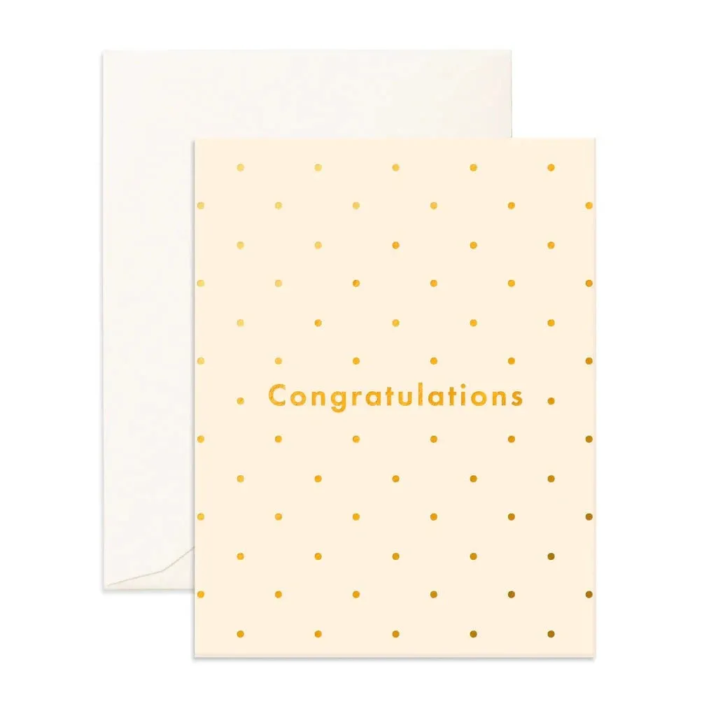 Congratulations Dots Greeting Card