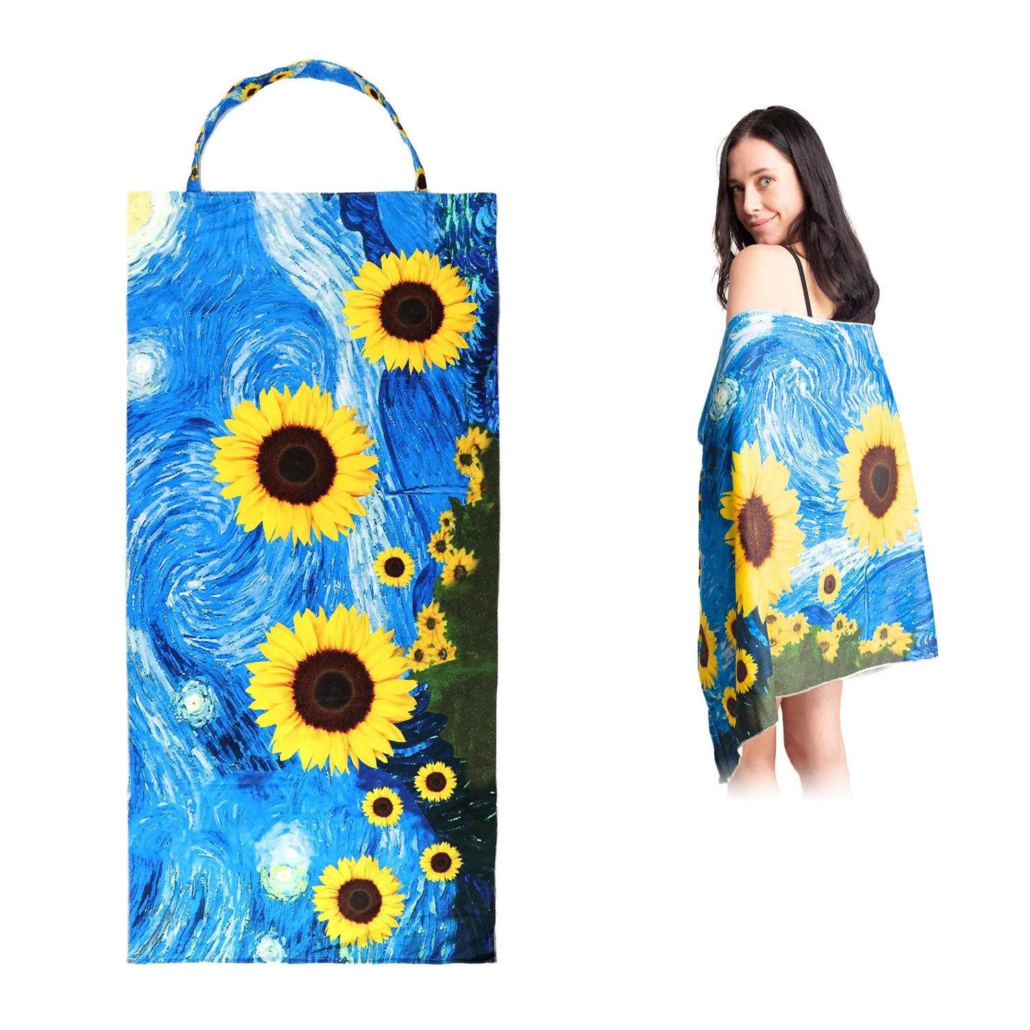 Empire Cove 2 in 1 Convertible Beach Towel Tote Bag Shoulder Bag Pool Swim