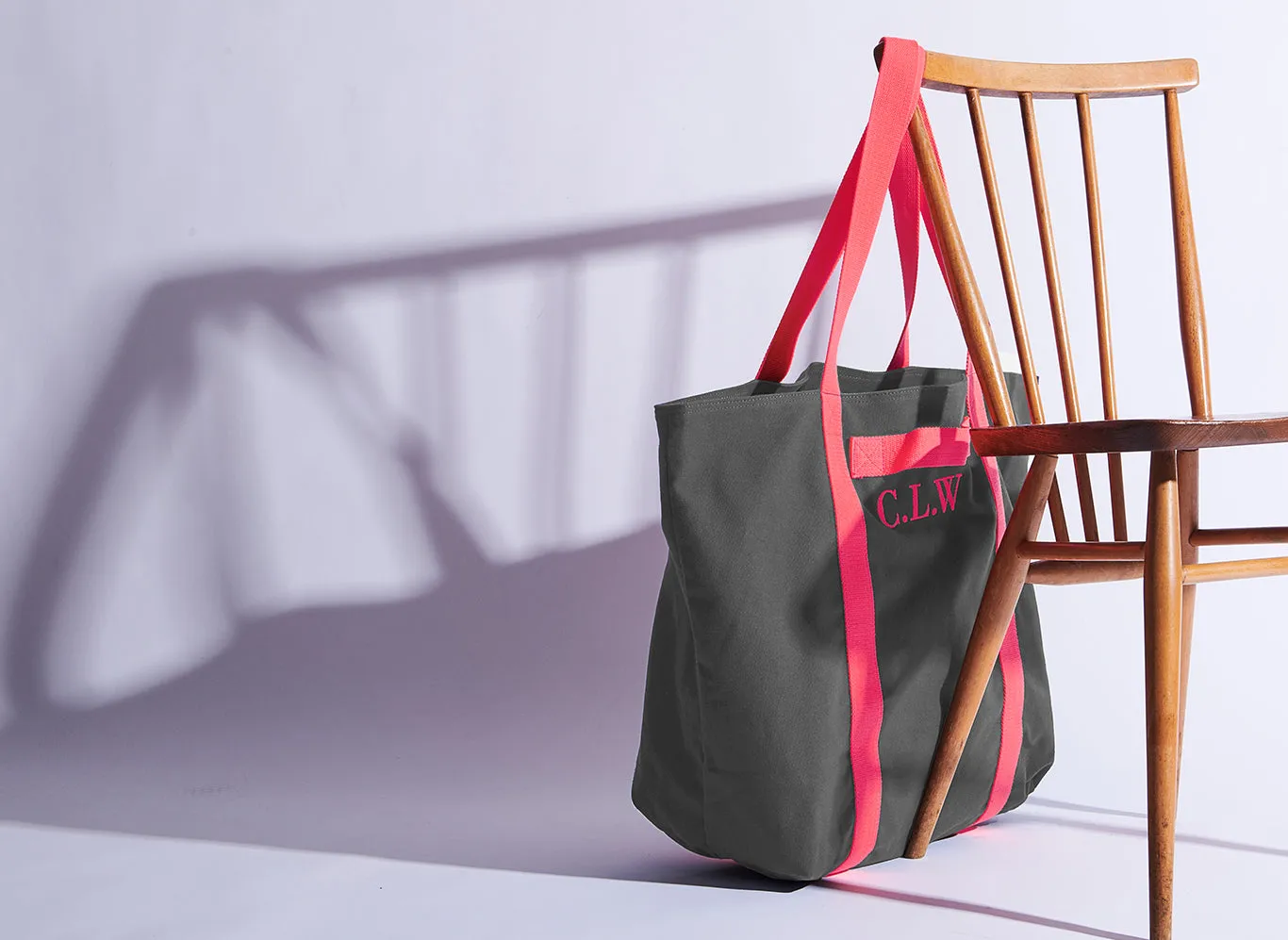 Everything Tote Bag - Grey / Neon