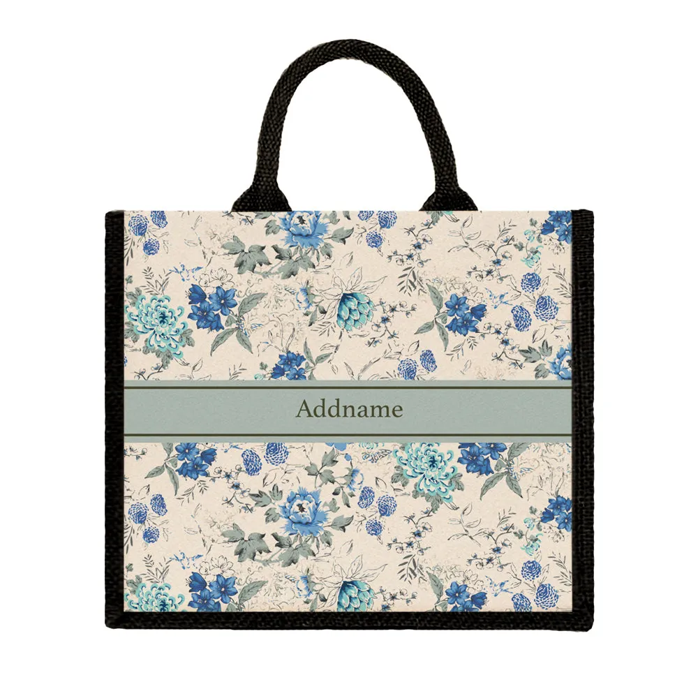 Flora Carolina Jute Tote Bag