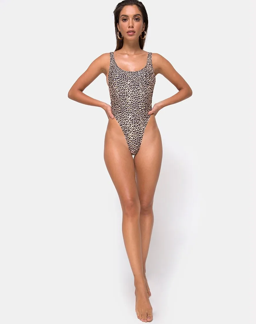 Goddess Swimsuit in Rar Leopard