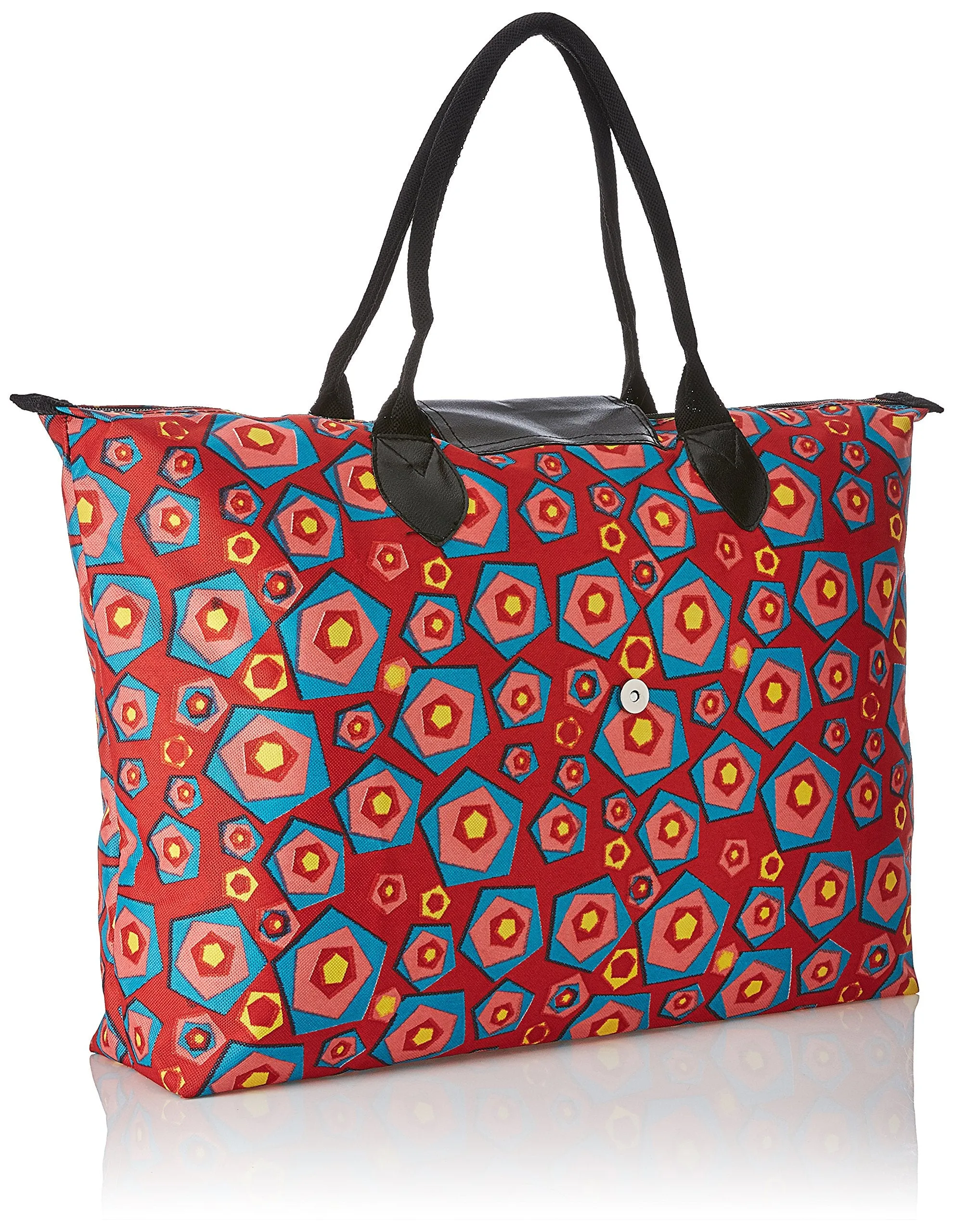 Kuber Industries Fabric 50 cms Multicolour Shopping Bag (VARSKI35956)