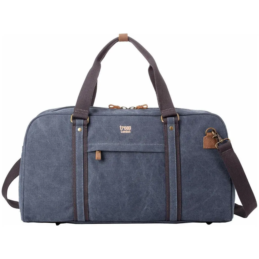 Large Holdall Weekend Bag - Troop Classic Canvas Travel Duffel Bag - 5 Colours