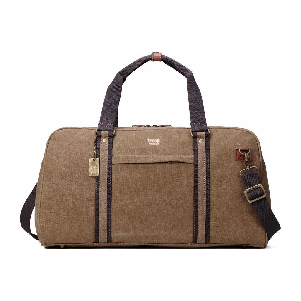 Large Holdall Weekend Bag - Troop Classic Canvas Travel Duffel Bag - 5 Colours