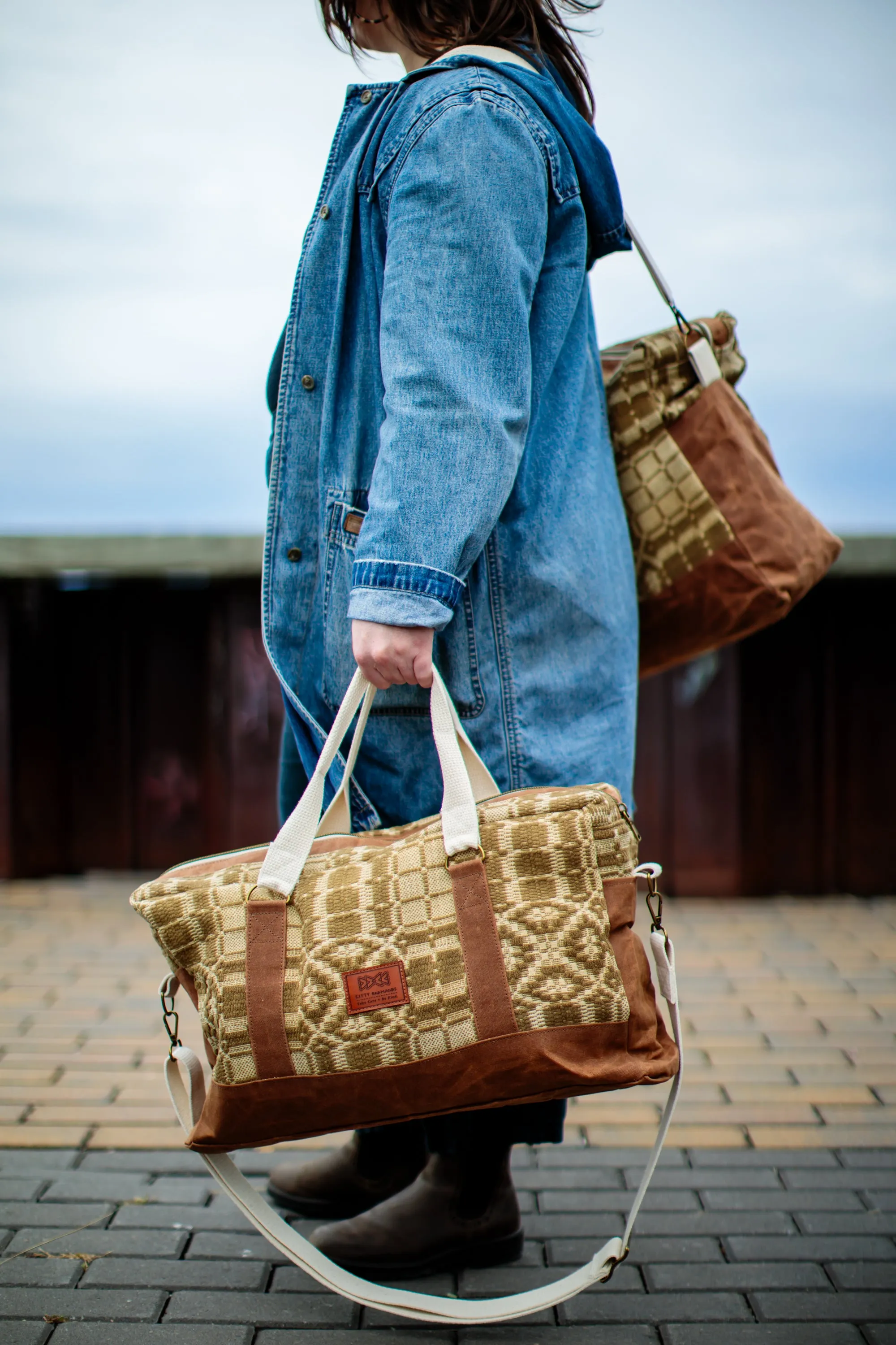 Latte Coverlet Overnight Duffel