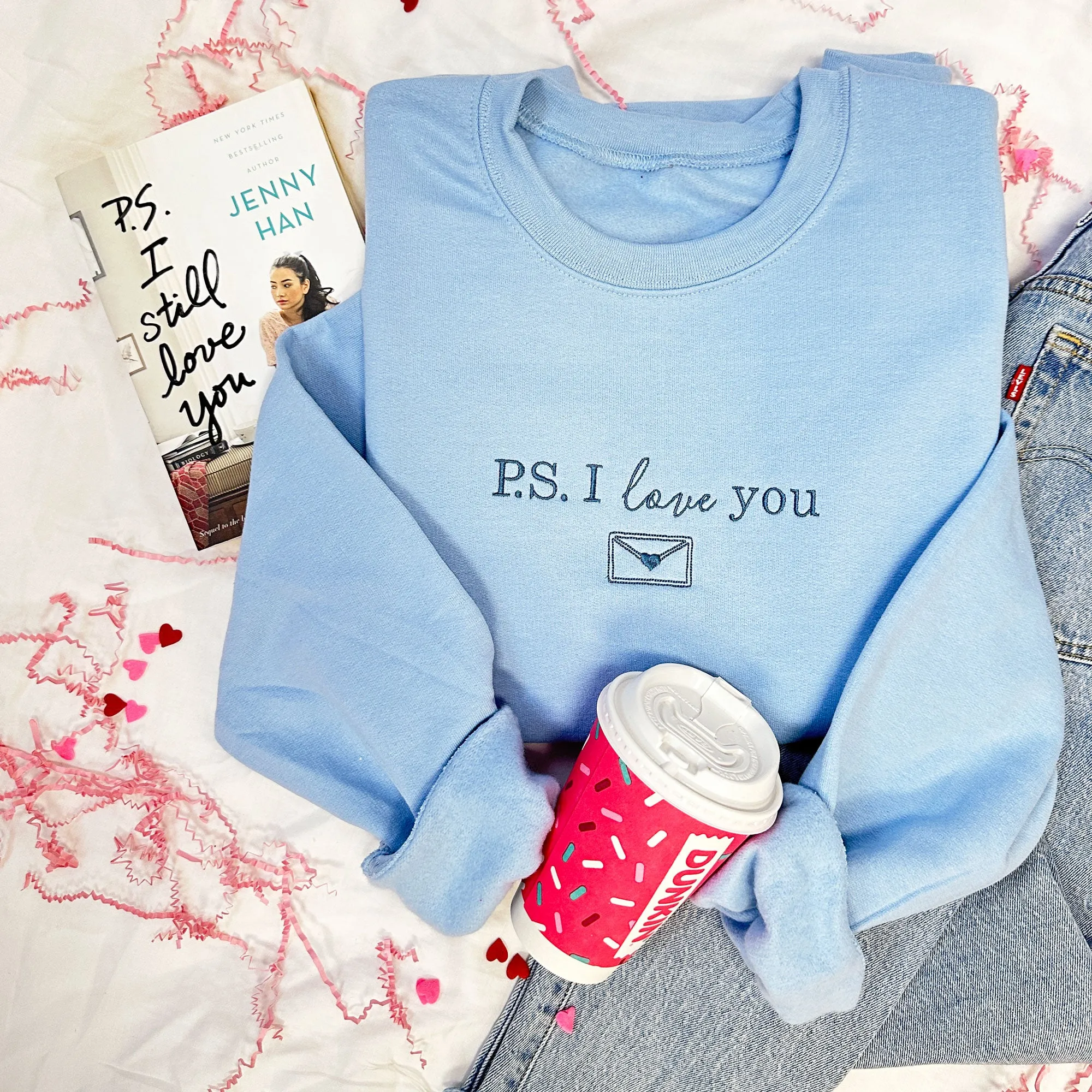 P.S. I Love You Embroidered Gemma Sweatshirt