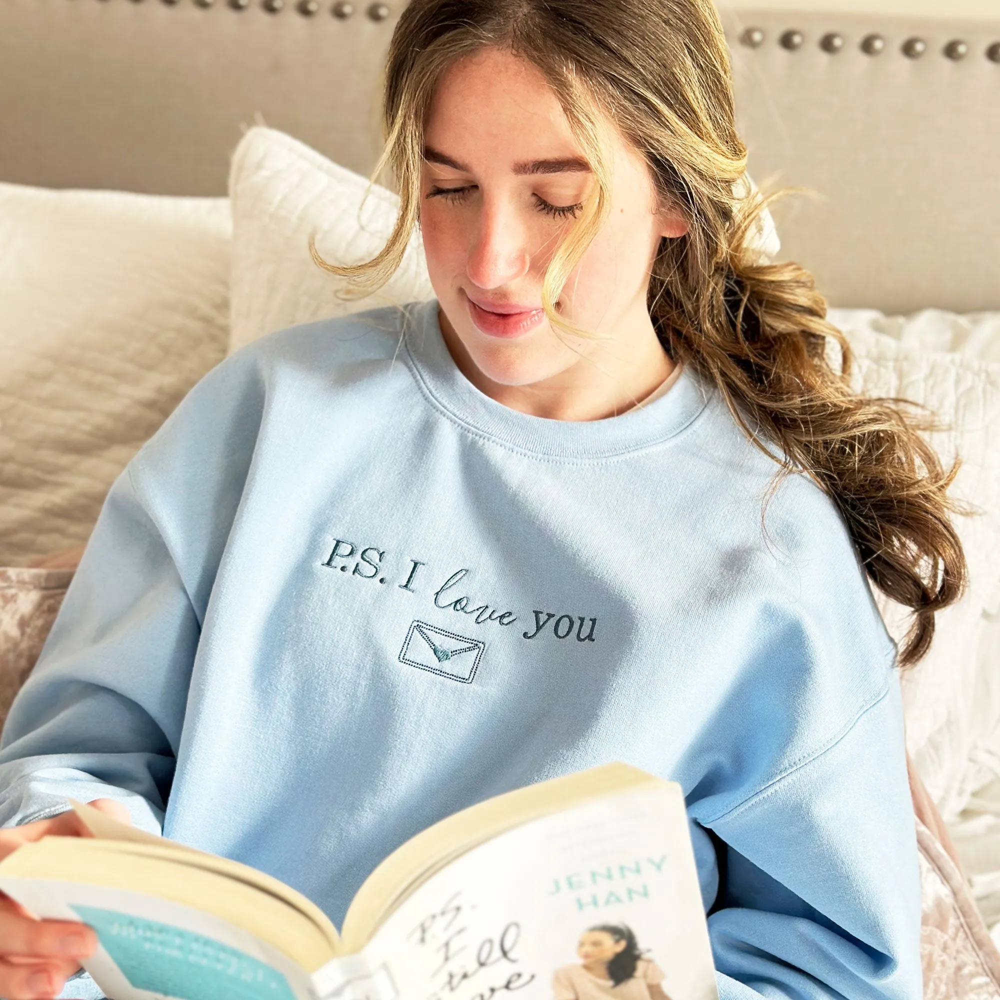 P.S. I Love You Embroidered Gemma Sweatshirt