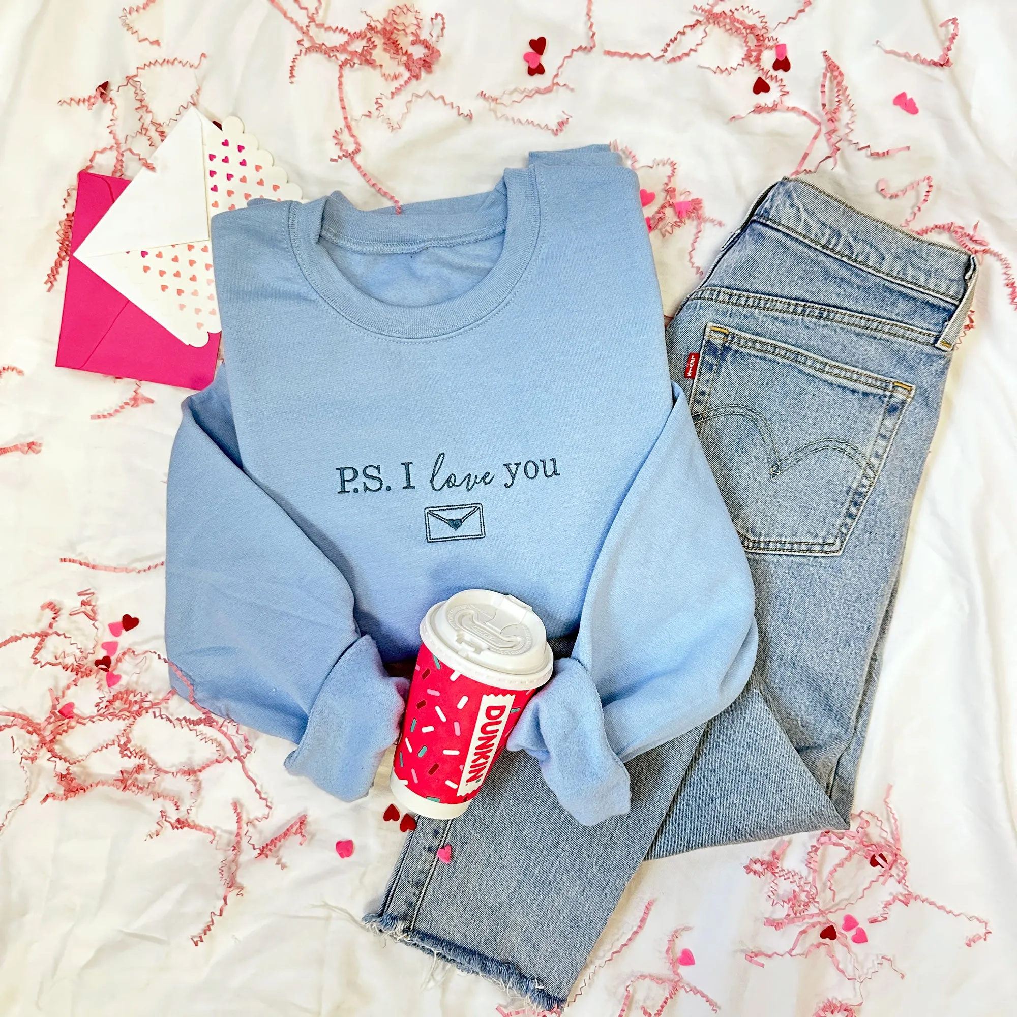 P.S. I Love You Embroidered Gemma Sweatshirt