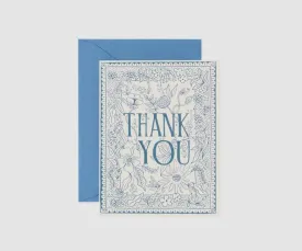 Rifle Paper Co - Single Card - Delft Thank You