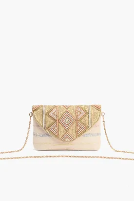 Rose Gold Envelope Clutch