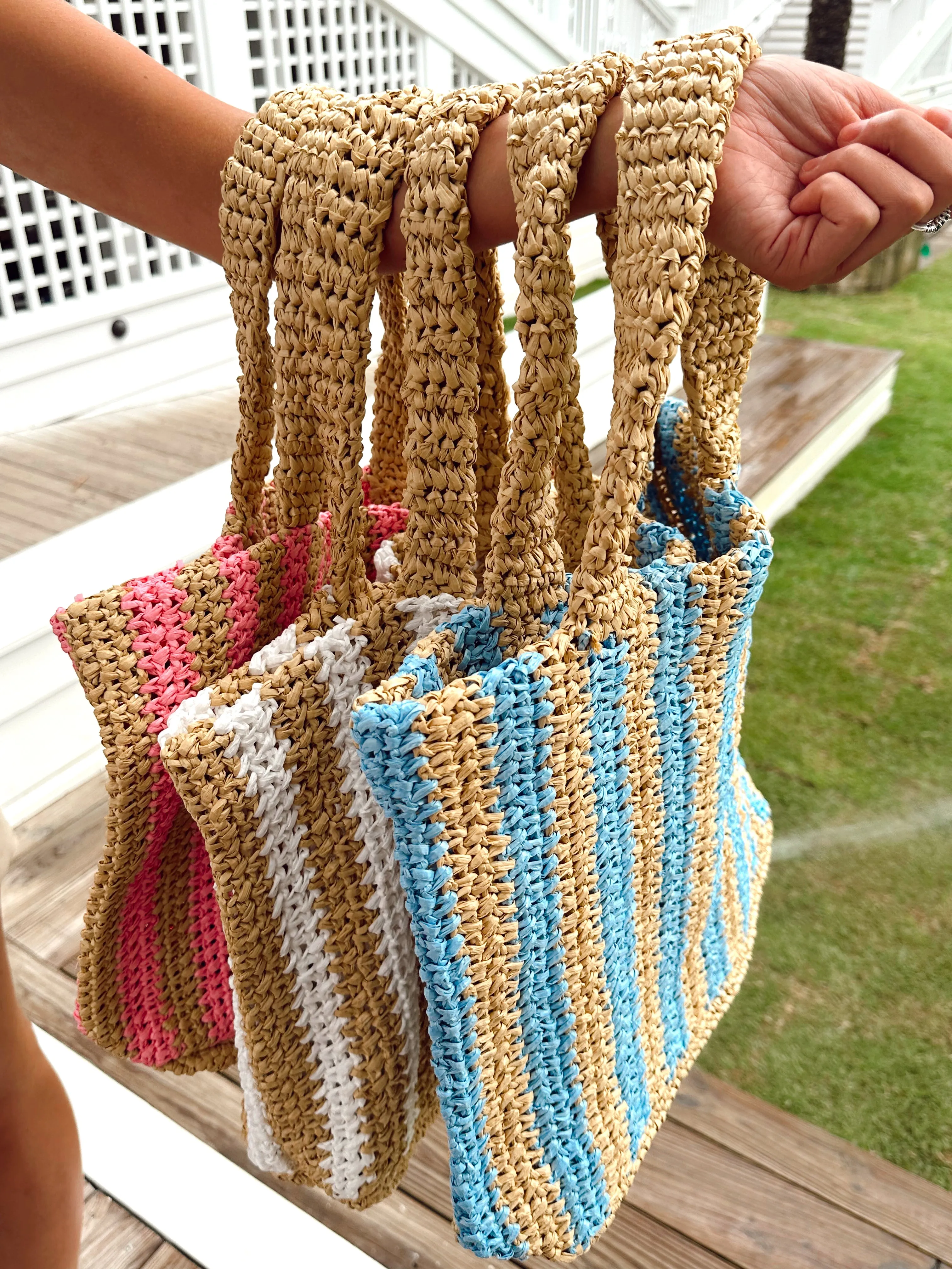 Striped Tote Bag