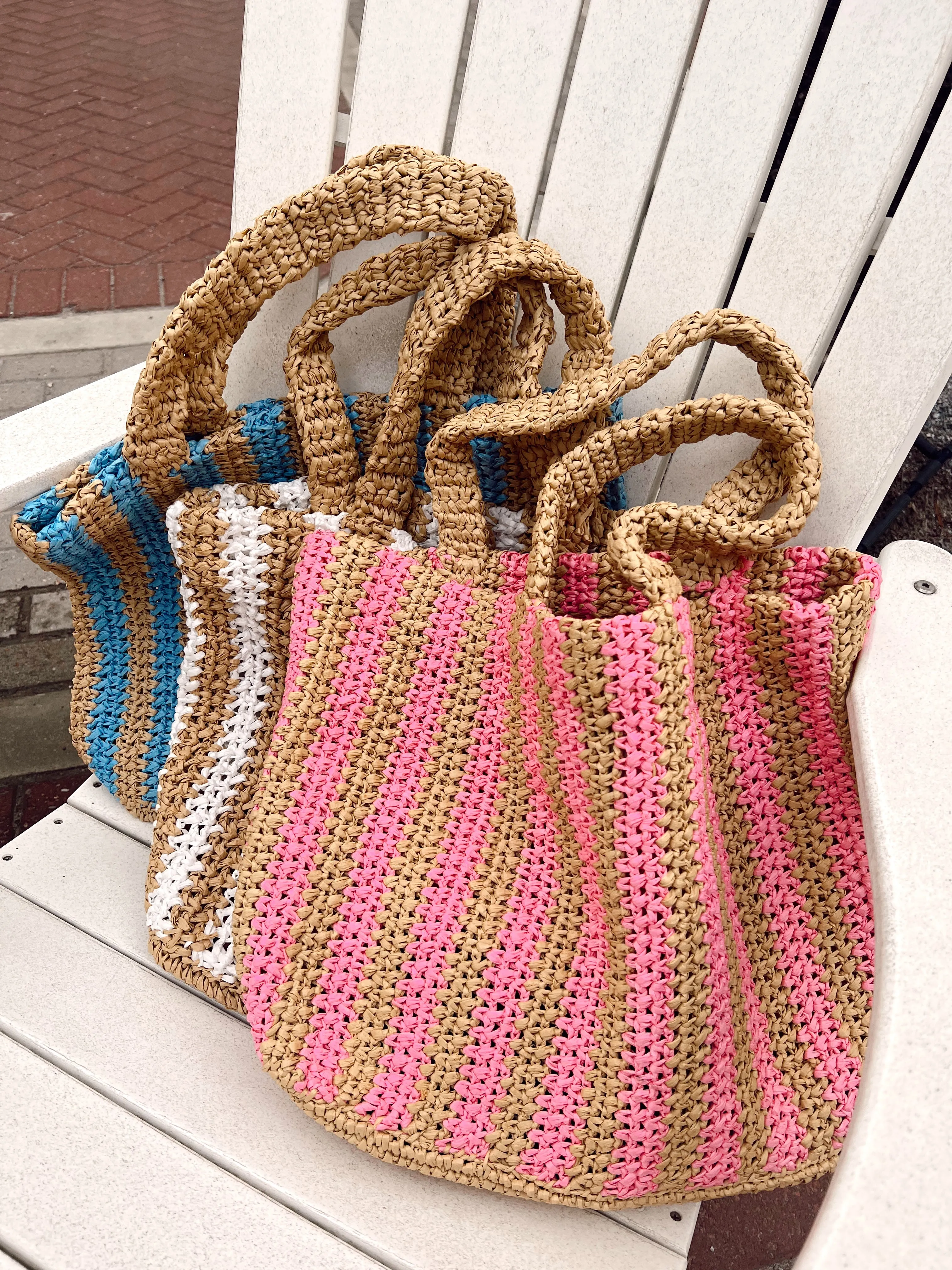 Striped Tote Bag