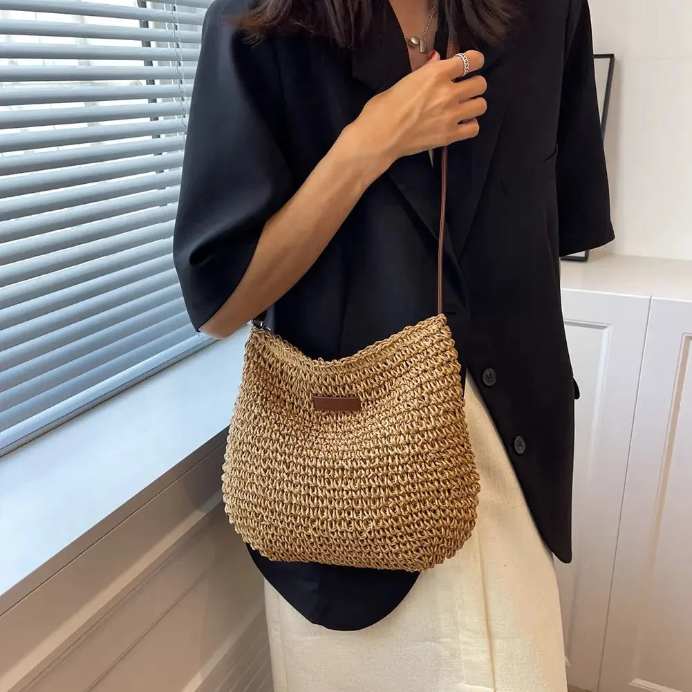 Stylish Straw Tote Bag