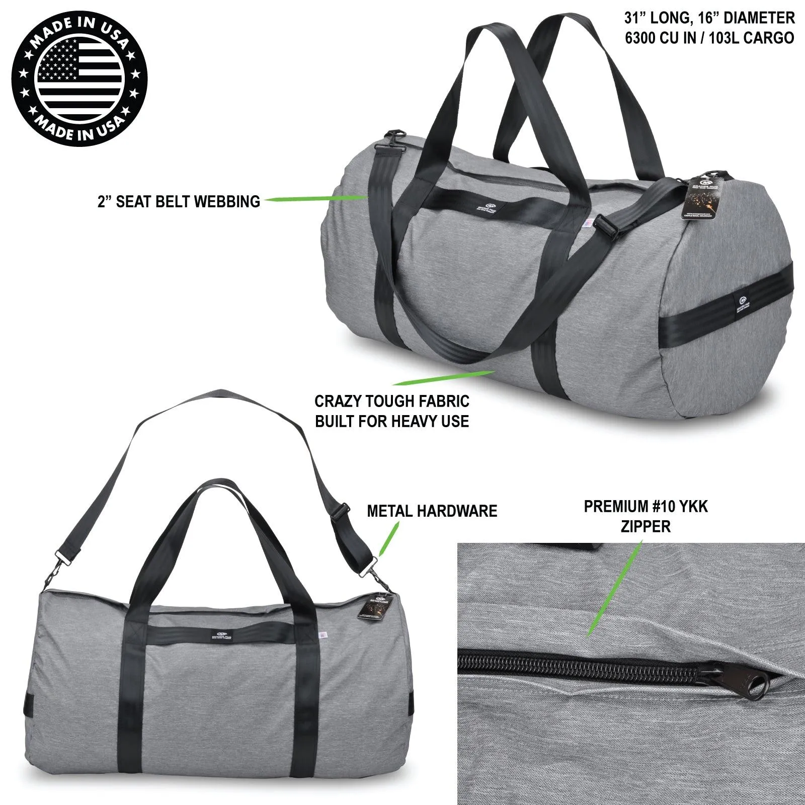 The Beast - Gear Hauler Duffle Bag USA MADE