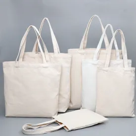 Tote Bag - 100% Cotton Canvas | Blank Bulk | Reusable | Diy Arts & Crafts | Groceries Shopping| Wedding Favors | Company Branding | School