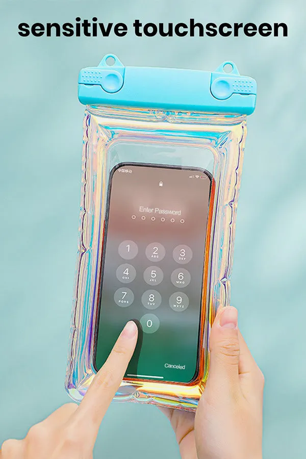 Waterproof Phone Pouch with Lanyard Clear Leakproof PVC Cell Phone Dry Bag Case Protector