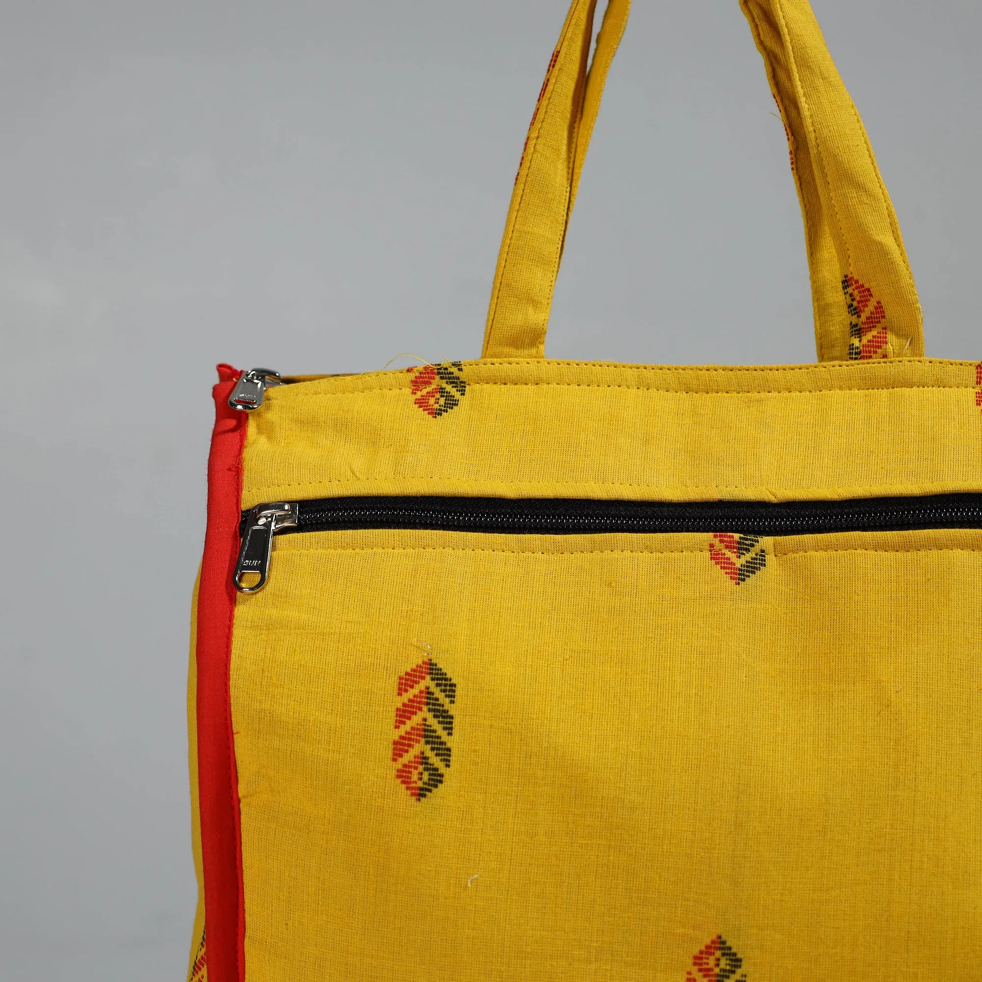 Yellow - Handcrafted Cotton Shopping Bag 25